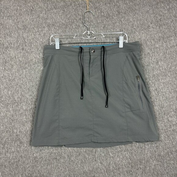 Columbia Womens Size 10 Omni-Shield Lined Tennis Skort Gray Zip Pocket - Picture 1 of 11